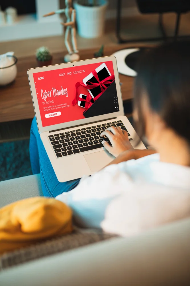 computador con pagina web